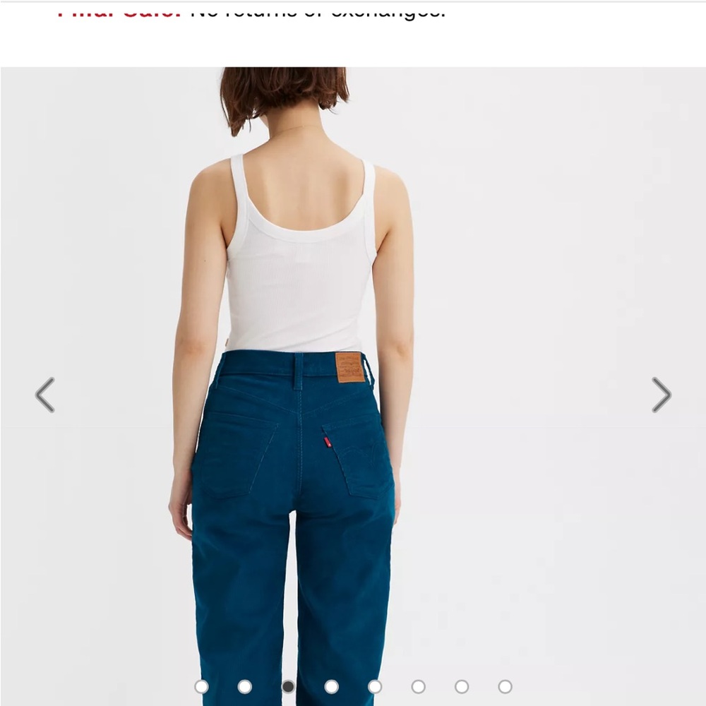 Levi high rise cords